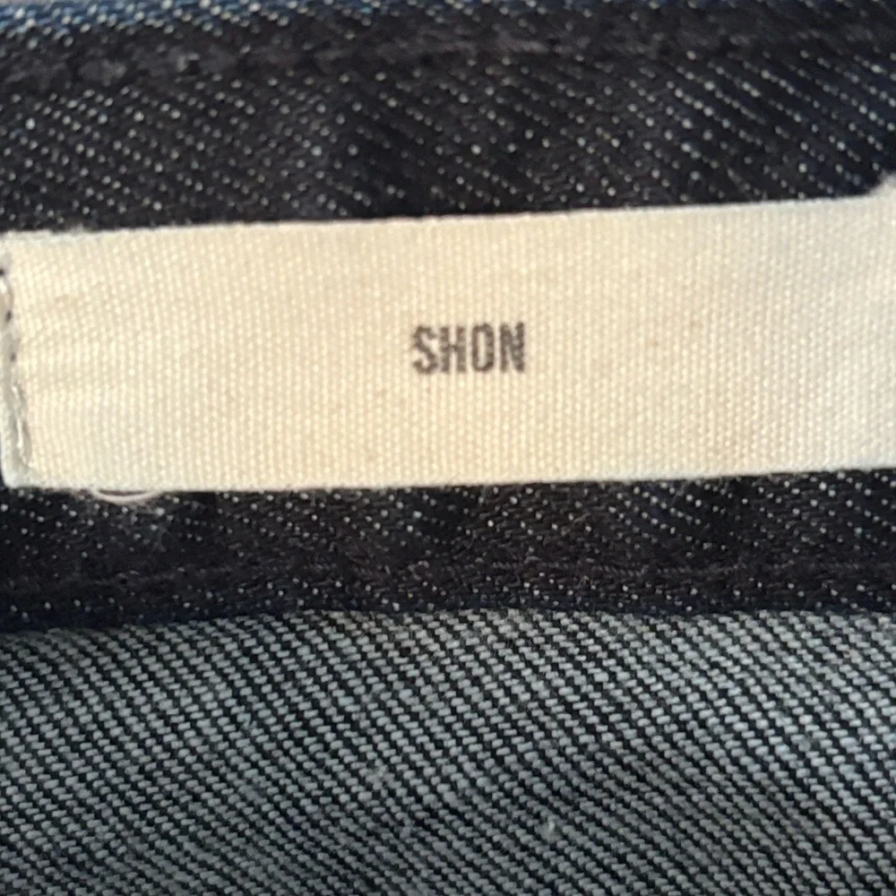Nili Lotan Shon Denim Barrel Leg Tapered Crop Jean Pant- Size 28 Indigo Rinse - Picture 9 of 13